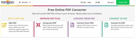 pdf2go.  Simply drag and drop your PDF and convert it to DOCX in seconds